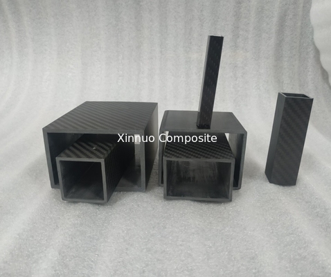 Tubo cuadrado de fibra de carbono superligero ultrarresistente 25mm 20mm