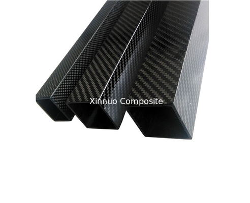 Tubo cuadrado de fibra de carbono superligero ultrarresistente 25mm 20mm