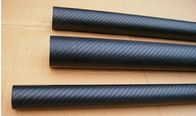 Polos mates de los tubos de los tubos de la fibra de carbono de Semi-gloosy con la fuente fatory superficial 3K