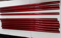tubos coloridos rojos de la fibra de carbono del color 12m m con aspecto apuesto