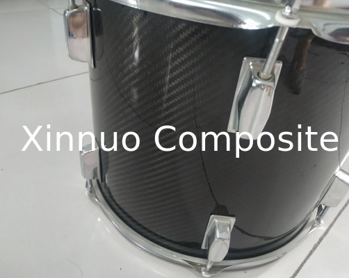 tubería grande de la fibra de carbono del diámetro para los instrumentos musicales del bombo