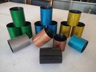 tubos coloridos coloridos del carbono del diámetro grande de la tubería de la fibra de carbono hechos en China