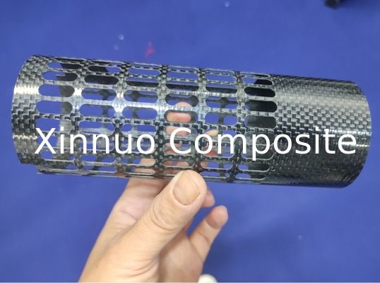 El CNC cortó el corte estupendo del CNC de los tubos de la fibra de carbono de la ronda de la tubería de la fibra de carbono de la fuerza hecho en China