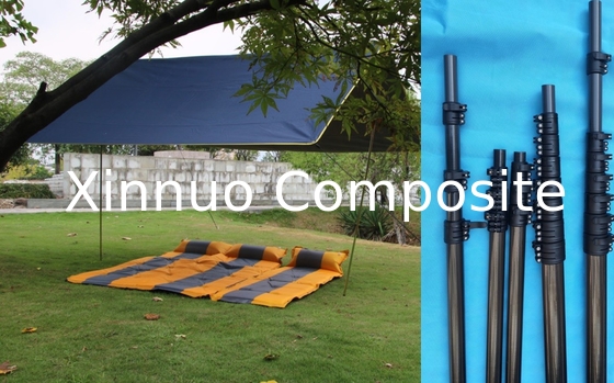 3m 10ft 5m 16ft 8m 26ft palo telescópico de fibra de carbono para el dosel del cielo barra de carpa al aire libre