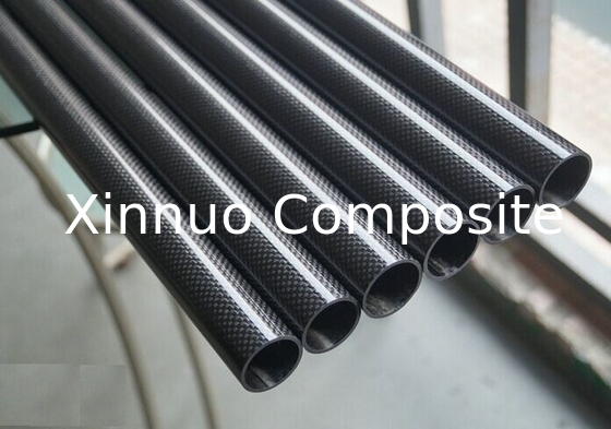 1 mm 10 mm 16 mm de espesor Tubos de fibra de carbono / varillas resistentes a la corrosión y el desgaste