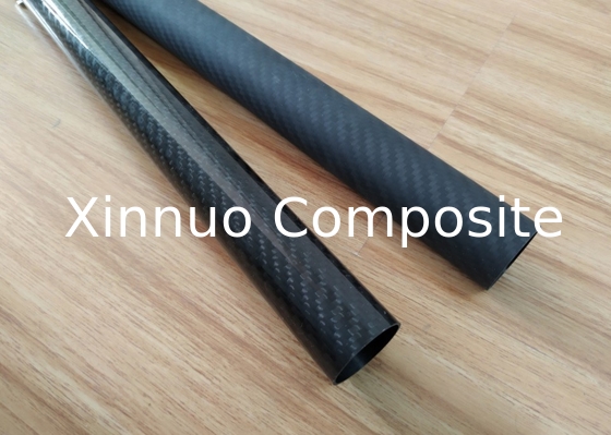 1 mm 10 mm 16 mm de espesor Tubos de fibra de carbono / varillas resistentes a la corrosión y el desgaste