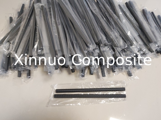 12 mm 1/2 pulgadas de pequeño diámetro 3k twill tejido de fibra de carbono tubos para drones UAV