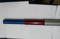 tubo coloreado colorido de la fibra de carbono del oro azul rojo del verde del diámetro de 25m m 28m m 31m m