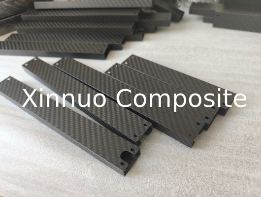 tubo de fibra de carbono de alta resistencia 3K de doble rectángulo hecho en China