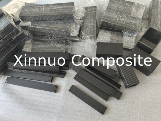 tubo de fibra de carbono de alta resistencia 3K de doble rectángulo hecho en China