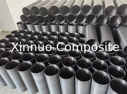 3k Tubo de escape de fibra de carbono de superficie mate con un diámetro de 101 mm