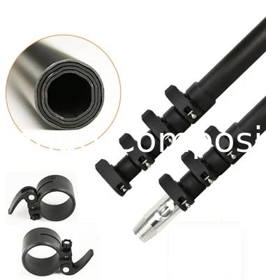 Postes telescópicos de fibra de carbono anti-rotación de 15m de longitud y 50 pies, fabricados en China