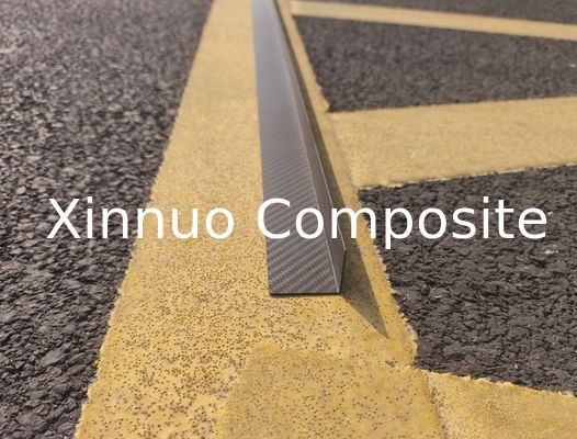 Ángulo de forma L de fibra de carbono mate 3K de alta resistencia para blindaje de esquina