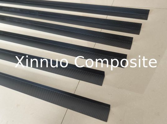Ángulo de forma L de fibra de carbono mate 3K de alta resistencia para blindaje de esquina