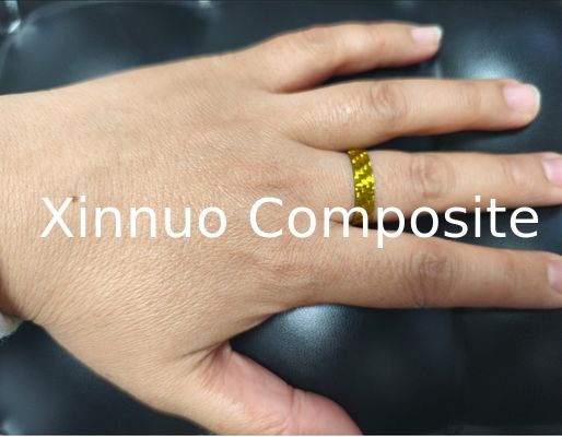 Diferentes Tamaños de buena apariencia Tubos de anillo de fibra de carbono de colores para joyas