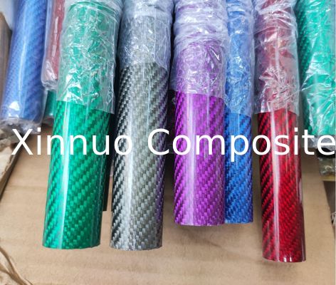 Diferentes Tamaños de buena apariencia Tubos de anillo de fibra de carbono de colores para joyas