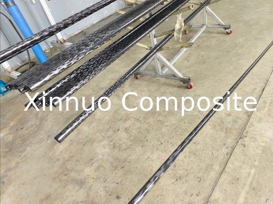 Tubos de fibra de carbono de 40 mm, 50 mm y 60 mm de diámetro con heridas de filamento húmedo