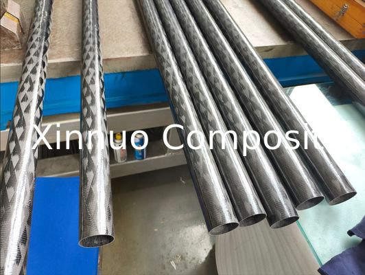 Tubos compuestos de fibra de carbono con herida de filamento de ángulo pequeño T700