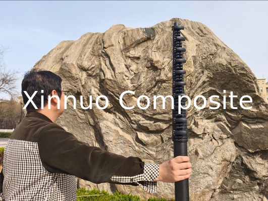 Clampada rápida de 18m 60ft de longitud de alta rigidez de fibra de carbono