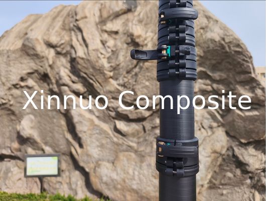 Clampada rápida de 18m 60ft de longitud de alta rigidez de fibra de carbono