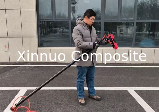 Clampada rápida de 18m 60ft de longitud de alta rigidez de fibra de carbono