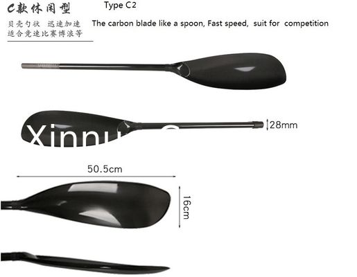 Deportes acuáticos Fibra de carbono Kayak Paddles de longitud ajustable remos de competición