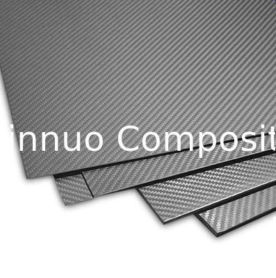 3K Twill laminado de fibra de carbono de tejido mate liso brillante para la venta