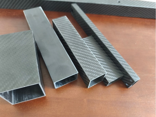 Tubo de fibra de carbono cuadrado de alta resistencia de 3K twill hecho en China