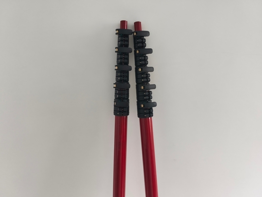 Poste telescópico de fibra de carbono roja de alta rigidez 2025 fabricado en China