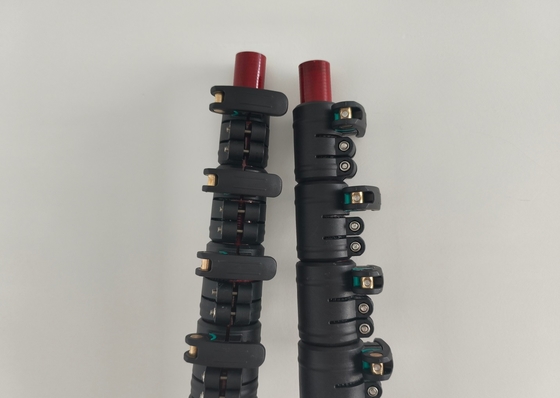 Poste telescópico de fibra de carbono roja de alta rigidez 2025 fabricado en China