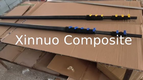 China Factory Supply 25FT 30FT 35FT High Stiffness Carbon Fiber Telescoping Tubes