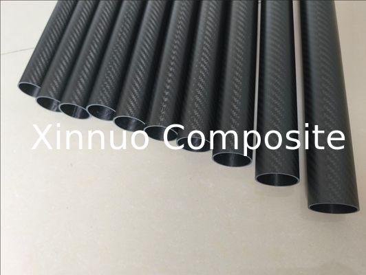 3K  2X2  tejido sarga pintura mate tubo de fibra de carbono redondo fabricantes