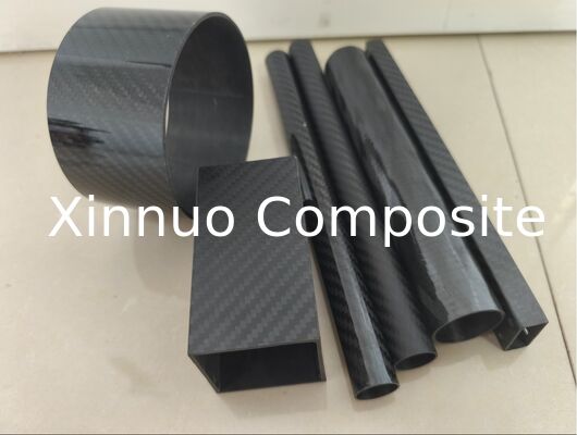 Fabricación de tubos de fibra de carbono T300 de tamaño personalizado
