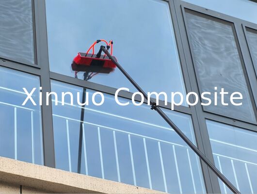 XN poste telescópico de fibra de carbono resistente de 20 pies, 30 pies, 40 pies, 45 pies, 50 pies con alimentación de agua