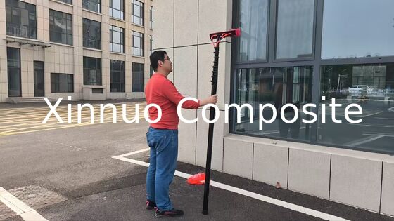 XN poste telescópico de fibra de carbono resistente de 20 pies, 30 pies, 40 pies, 45 pies, 50 pies con alimentación de agua