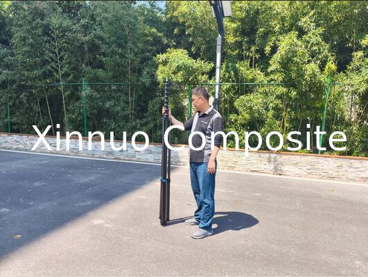 12m 40ft 15m 50ft 18m 60ft poste telescópico de carbono con trípode para la fotografía