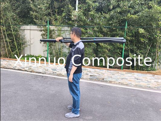 Soporte trípode portátil de alta resistencia, mástil telescópico de fibra de carbono