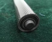 Color negro Pollo de mástil de expansión de fibra de vidrio de carbono + 3m 4m de longitud con tapas
