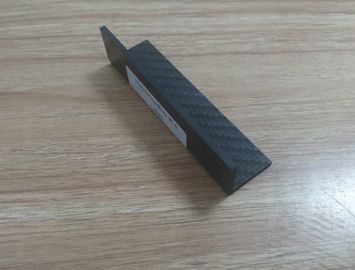 fibra de carbono ángulo agudo del radio del ángulo de 90 grados con la fibra de carbono de la tela cruzada de 3K 2x3