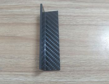 fibra de carbono ángulo agudo del radio del ángulo de 90 grados con la fibra de carbono de la tela cruzada de 3K 2x3