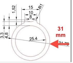 Tubería de los tubos del tubo de Speargun del carbono con la pista con el diámetro interno de 25.4mm/26m m
