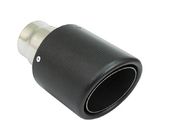 Prepreg  carbon fiber exhaust pipe tube  round  Rolled Edge Angle Cut  for  Porsche exhaust tip