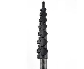 precio de fábrica 10 metros 32,8 pies de polo telescópico de la fibra de carbono ligera para el polo de la limpieza o de la cosecha de ventana