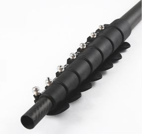 precio de fábrica 10 metros 32,8 pies de polo telescópico de la fibra de carbono ligera para el polo de la limpieza o de la cosecha de ventana