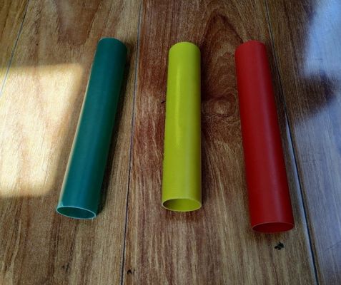 tubo redondo aislado tubo de alta temperatura colorido de la fibra de vidrio de la fibra de vidrio de 30m m para la planta eléctrica terma