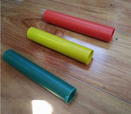 tubo redondo aislado tubo de alta temperatura colorido de la fibra de vidrio de la fibra de vidrio de 30m m para la planta eléctrica terma