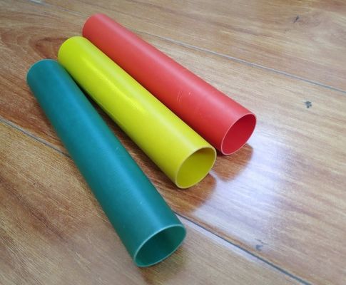 tubo redondo aislado tubo de alta temperatura colorido de la fibra de vidrio de la fibra de vidrio de 30m m para la planta eléctrica terma