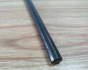 barra sólida pultruded diámetro de la fibra de carbono de 6~40m m con la barra del carbono de la extrusión por estirado de la superficie del llano 3K/de la tela cruzada