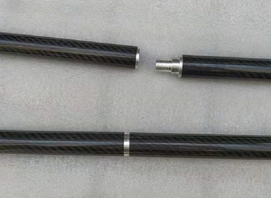 tubo/palillos de la fibra de carbono con 1/4 hilo de inch-20 UNC para los palillos de la extensión de la cámara/de la fotografía