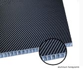 el panel de bocadillo de la fibra de carbono cubre base compuesta del cara de la fibra de carbono del bocadillo y de aluminio de panal
